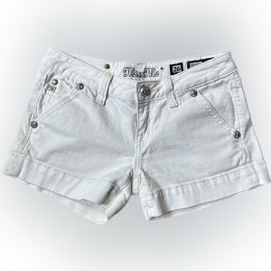 miss me JS4481H2 white shorts size 26